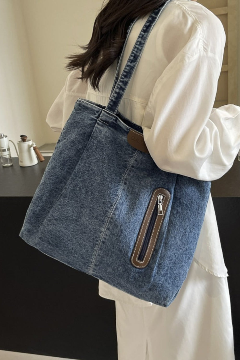 Retro Denim Tote