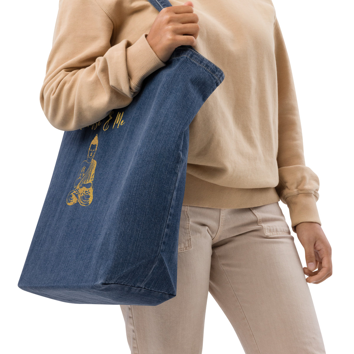 Golden Universe & Me Denim Tote