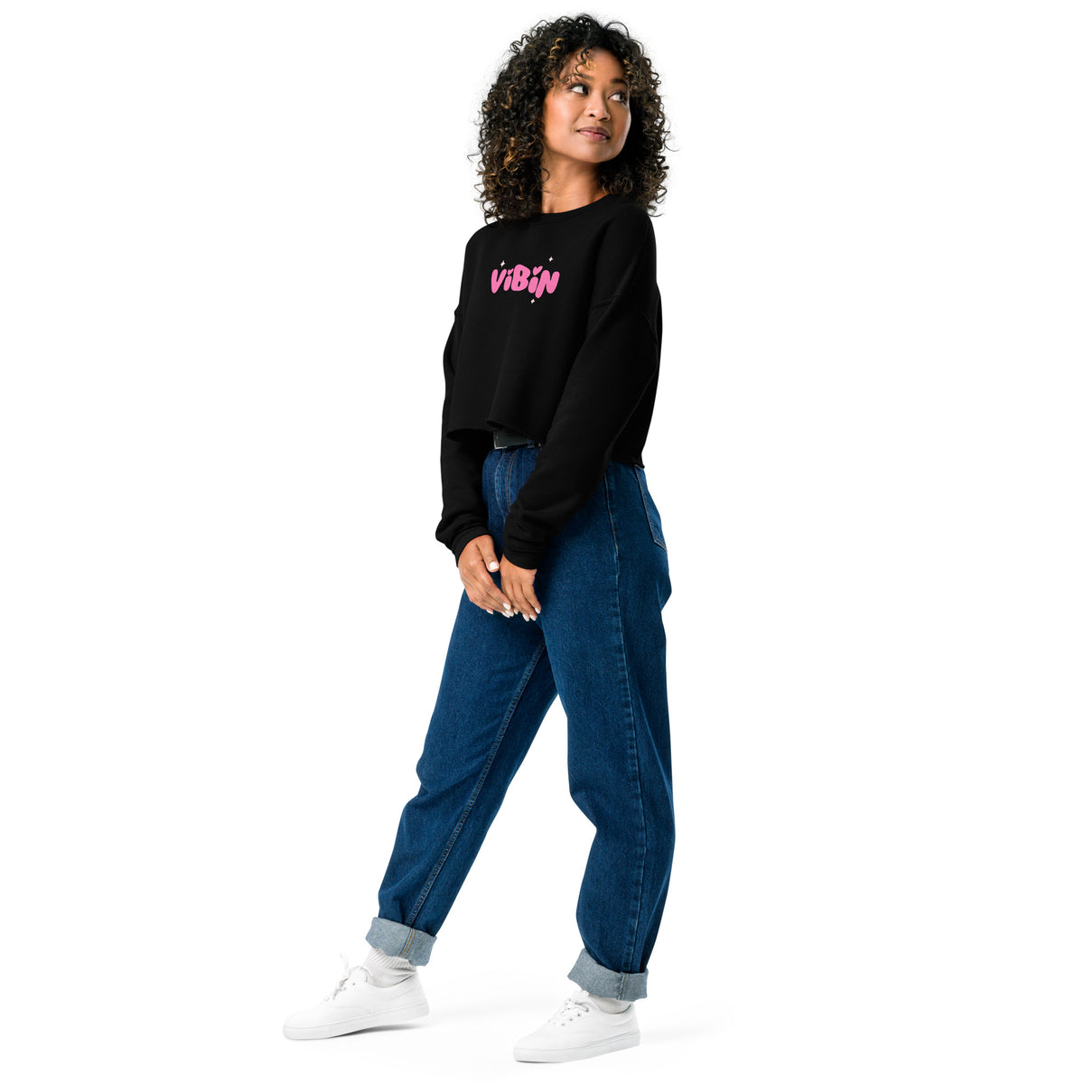 Vibin Crop Sweatshirt