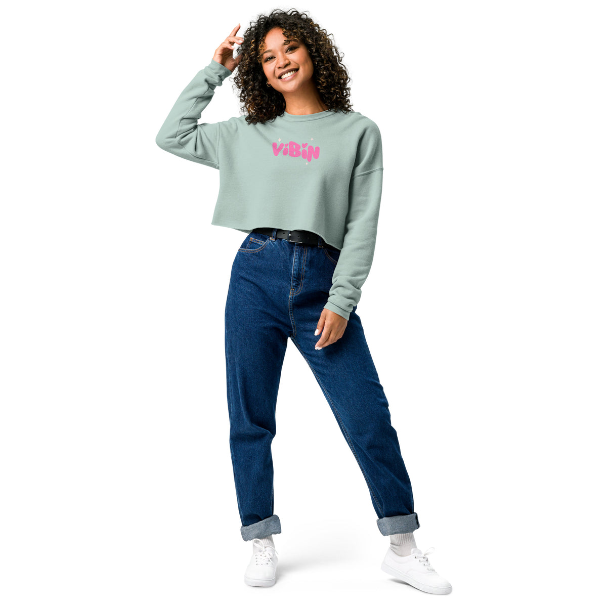 Vibin Crop Sweatshirt