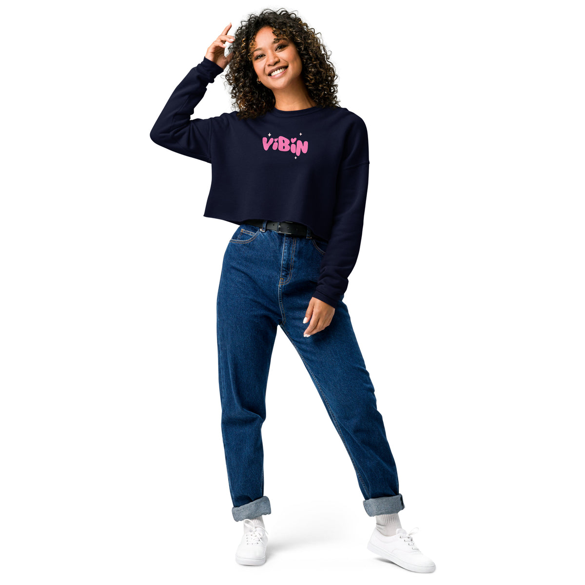 Vibin Crop Sweatshirt