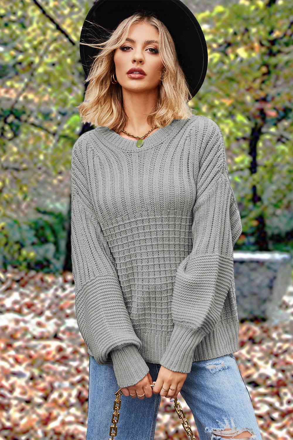 Lantern Sleeve Sweater