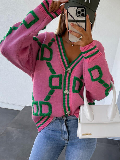 Geometric Cardigan