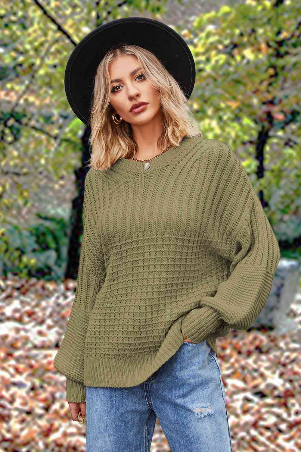 Lantern Sleeve Sweater