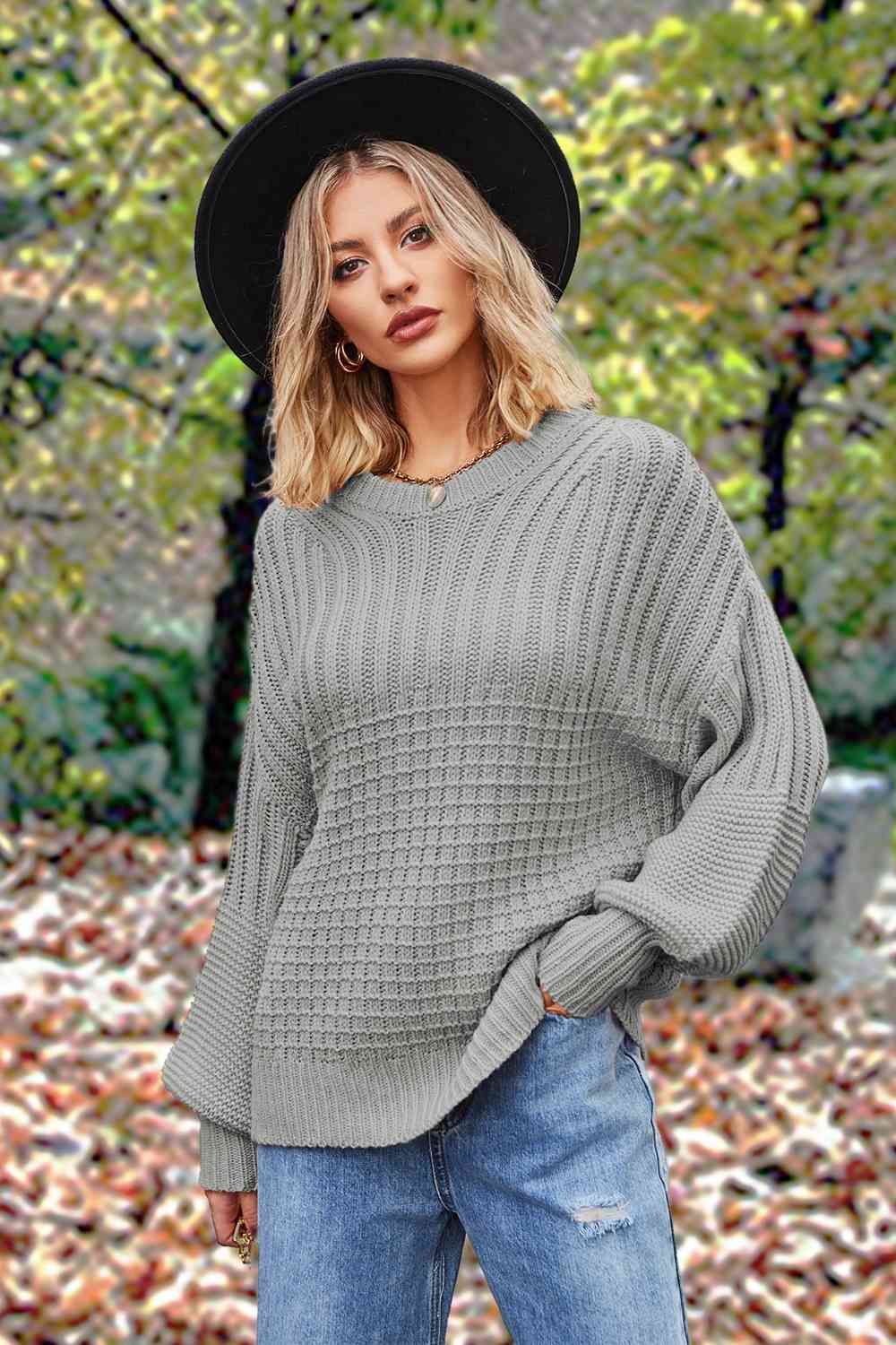 Lantern Sleeve Sweater