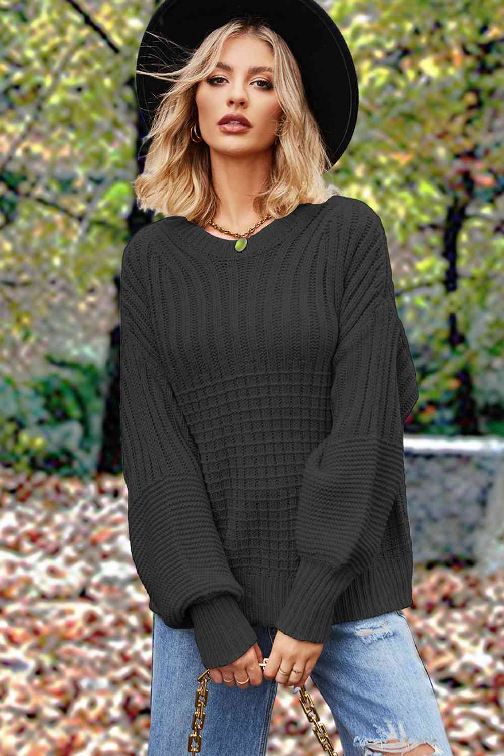 Lantern Sleeve Sweater