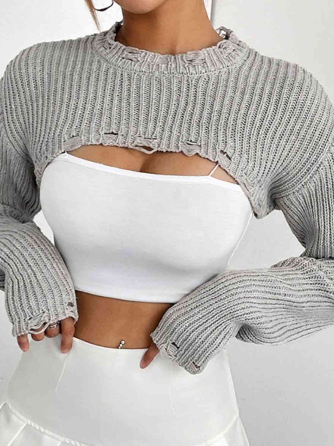 Chanel  Distressed Sweater