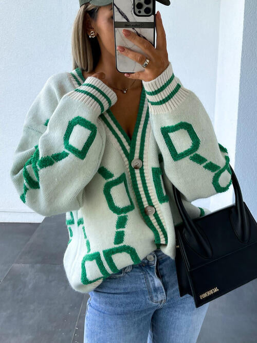 Geometric Cardigan