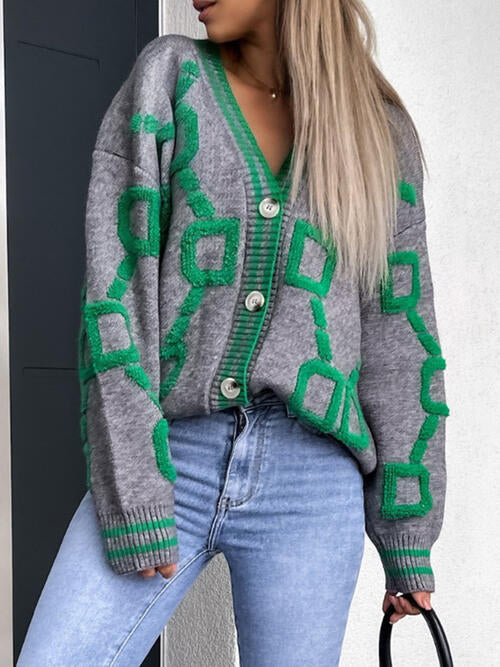 Geometric Cardigan