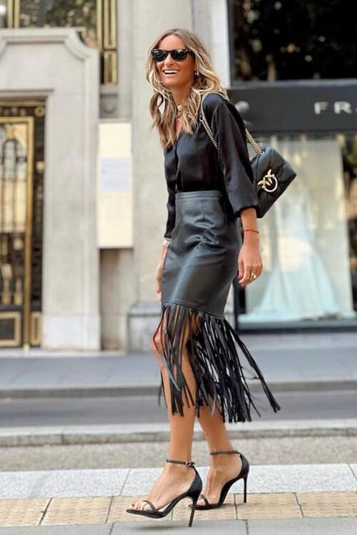 Selina Fringe Skirt