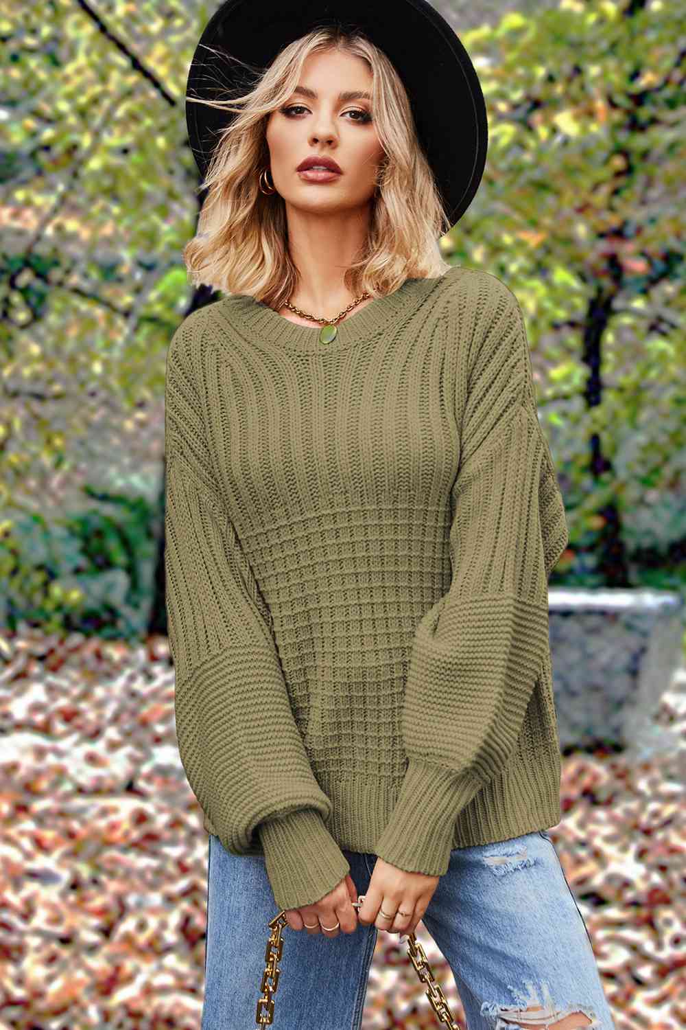 Lantern Sleeve Sweater